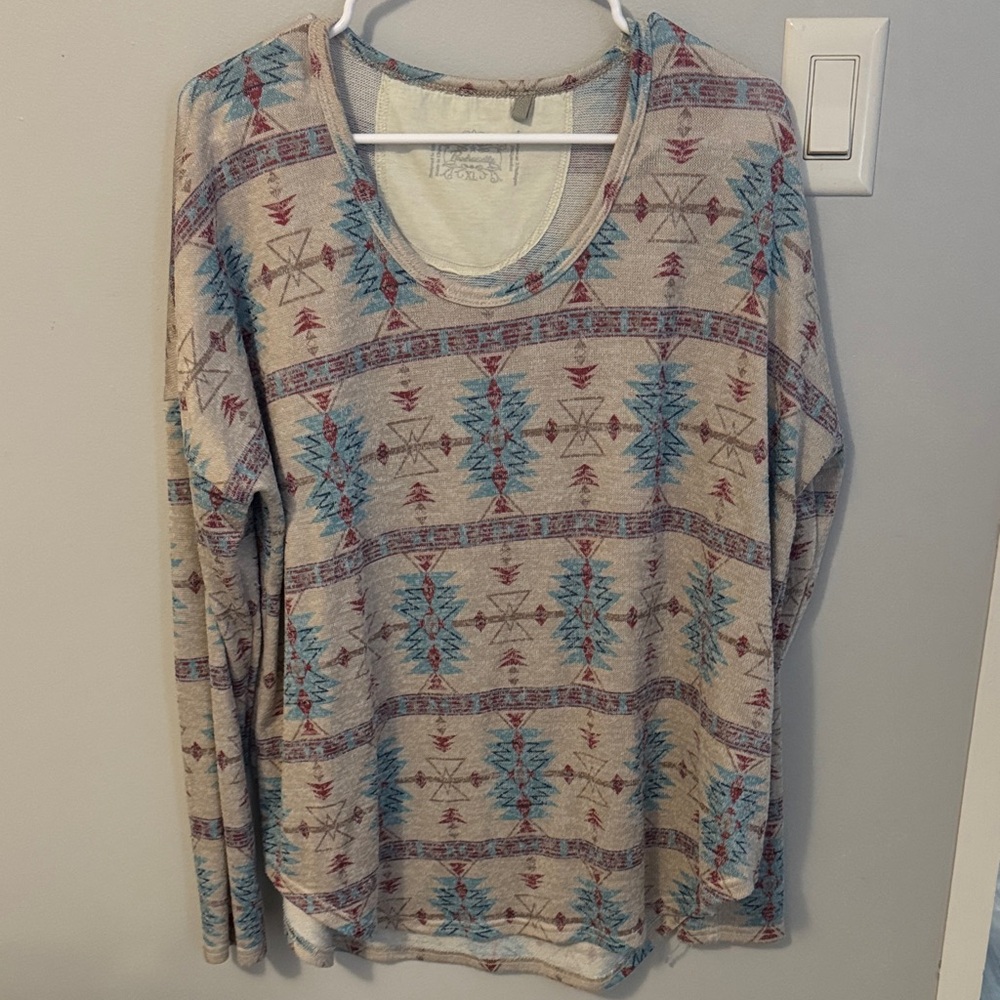 Panhandle Tribal Print Long Sleeve